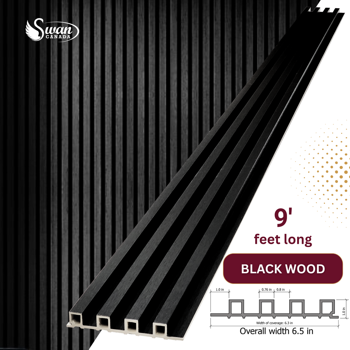 Black — WPC fluted finish SW2716BW